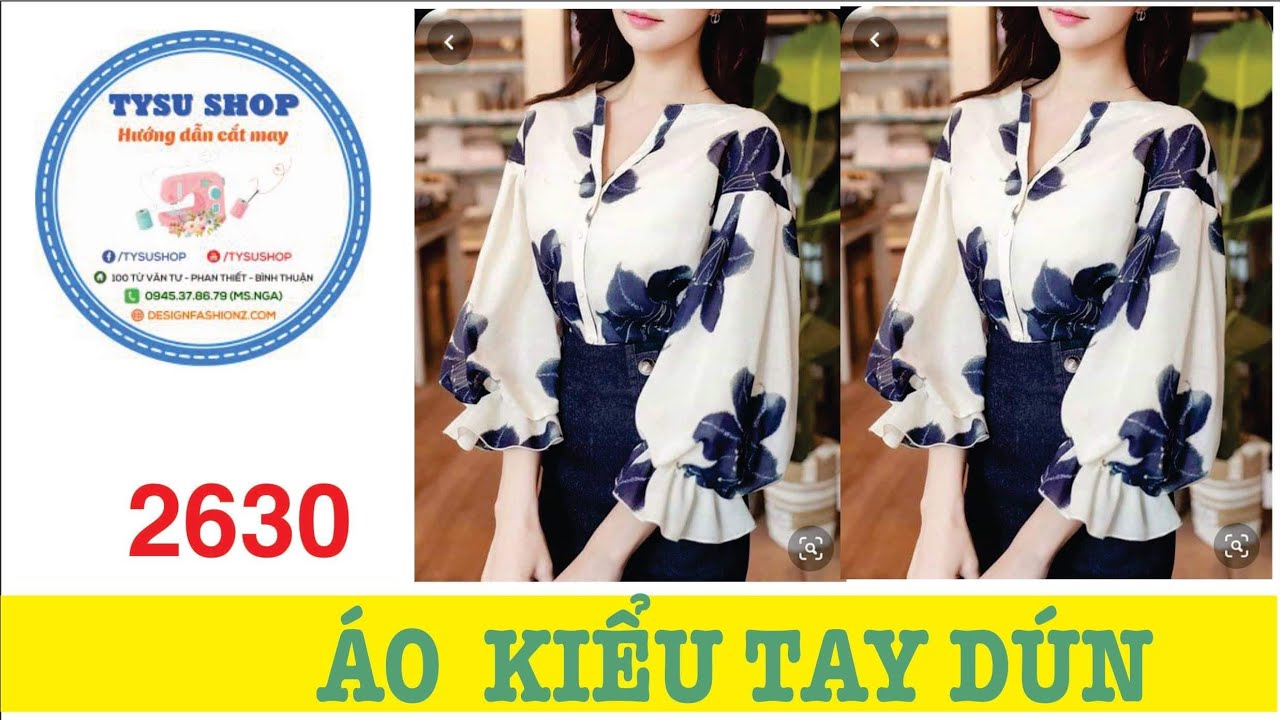 Hướng Dẫn Cắt May &Aacute;o Kiểu Tay D&uacute;n |Ở Nh&agrave; Với Tysushop 2630