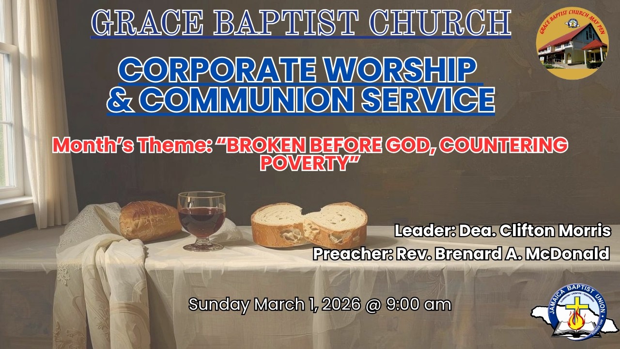 Corporate Worship & Communion Service- Sunday March 1, 2026