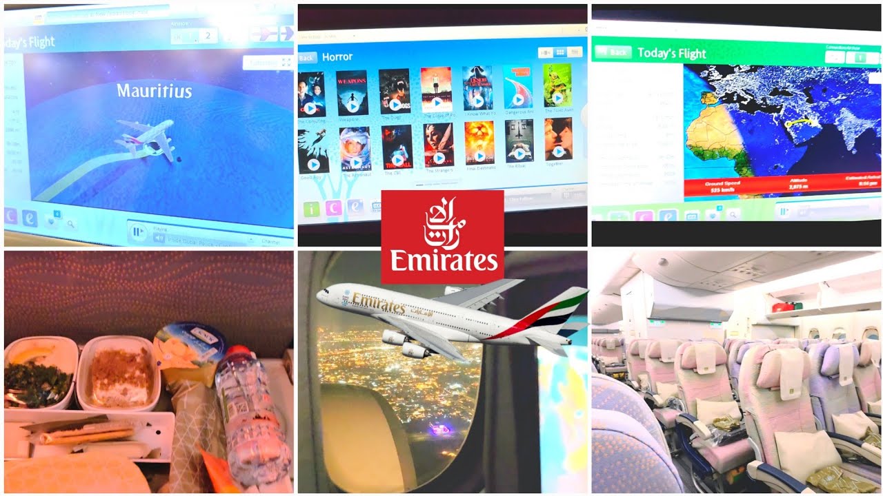 Emirates Inflight - Madinah to Dubai - Dubai to Mauritius - Travel Vlog