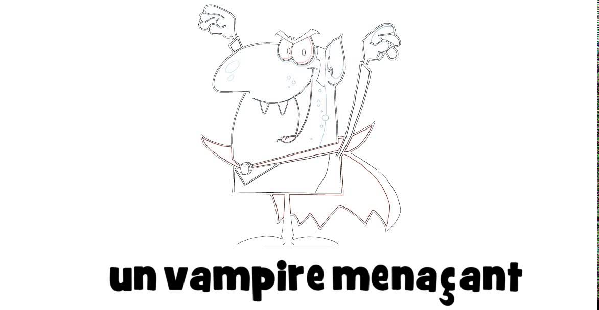 урок французского языка # un vampire mena&ccedil;ant