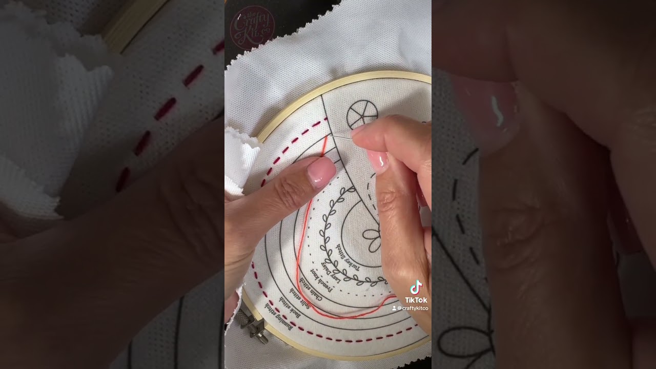 Embroidery Back Stitch Tutorial