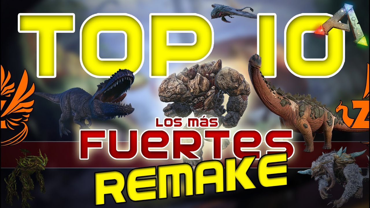 TOP 10 ARK 🔥 LOS MAS FUERTES 🔥 REMAKE 2022 [PC/PS4/XBOXONE] (+ CÓMO TAMEARLOS)