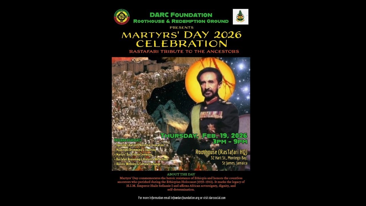 MARTYRS' DAY 2026 CELEBRATION Rastafari Tribute to the Ancestors