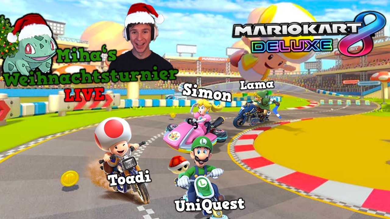 🍂🔴Das GROßE 24-SPIELER-TURNIER in MARIO KART 8 DELUXE! (Live-Übertragung von ALLEN Streamern)