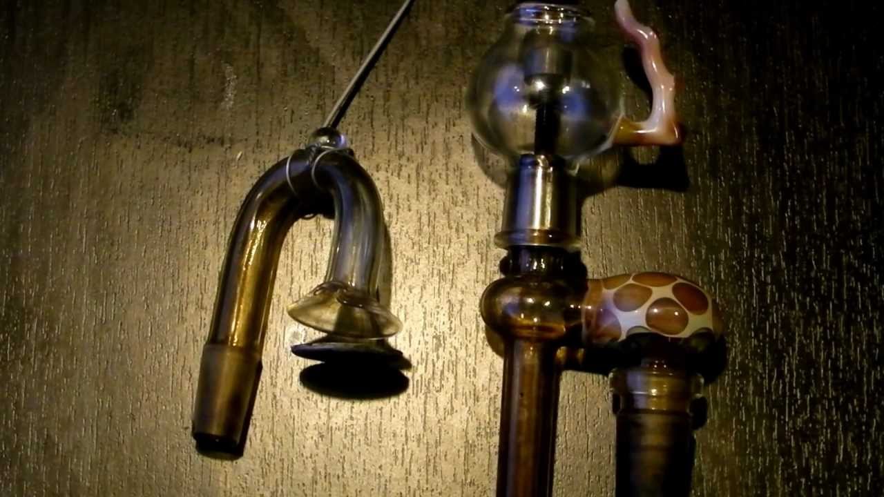 Hash N Dabs - Hoss glycerin coil/ Apollo Smokeware carbon filter pipe/ oil dome vs skillet