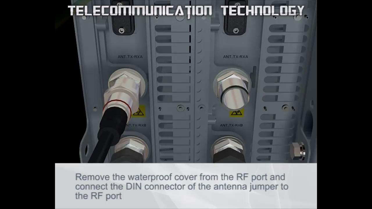 How To Connection RRU to BBU and interconnecting RRU cable