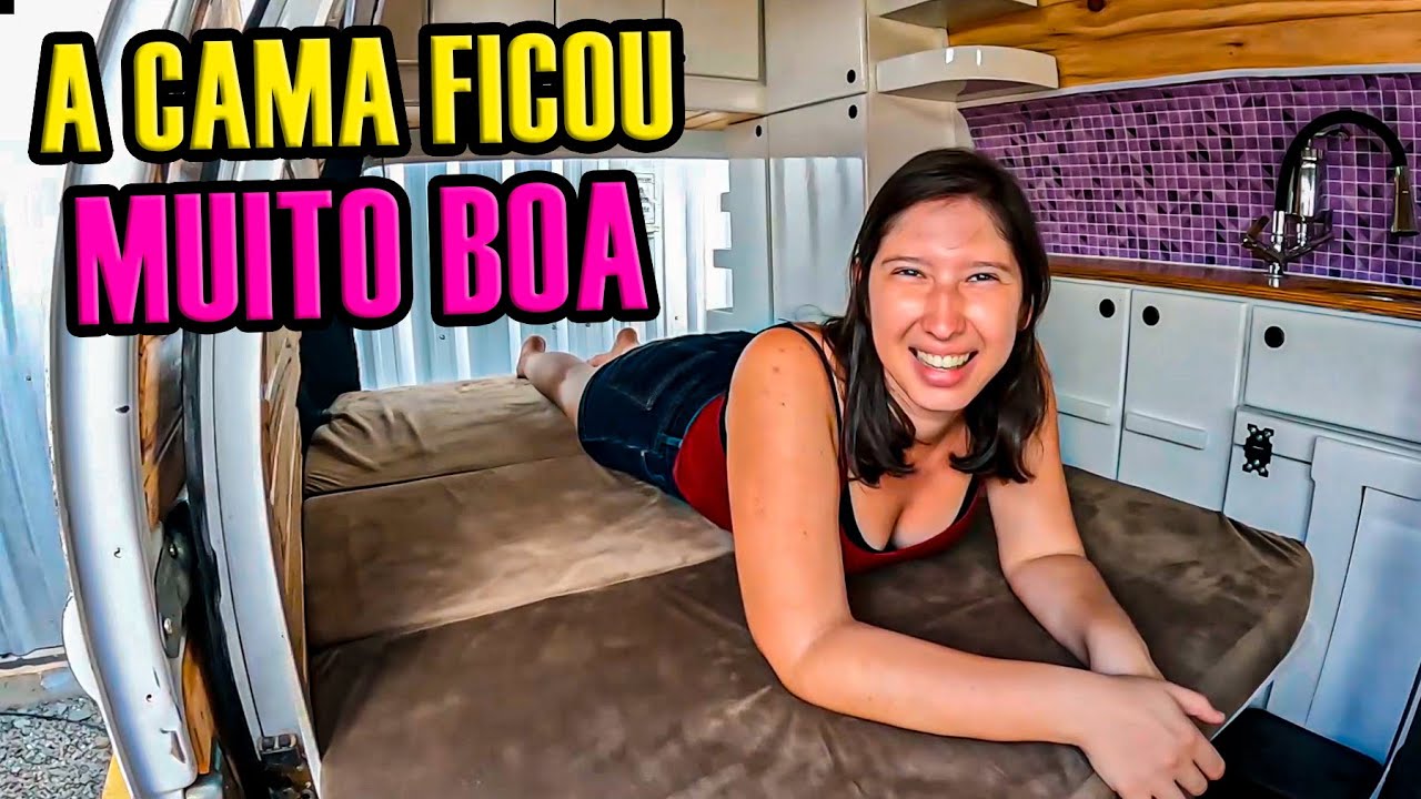 Assim ficou a CAMA da KOMBI MOTORHOME
