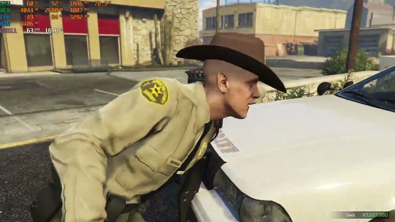 How well does i5-6500 + GTX 1060 6GB handles GTA V FPS?