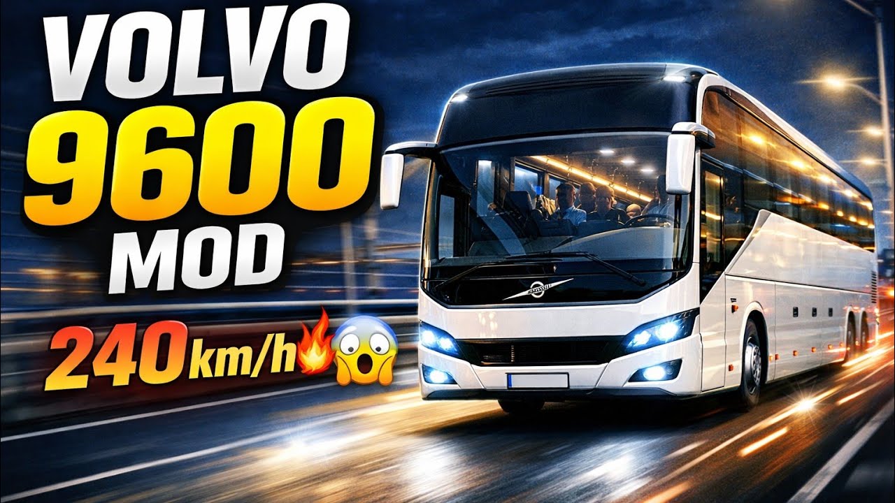 Bus Simulator Indonesia | Volvo 9600 Bus Mod| Night Journey