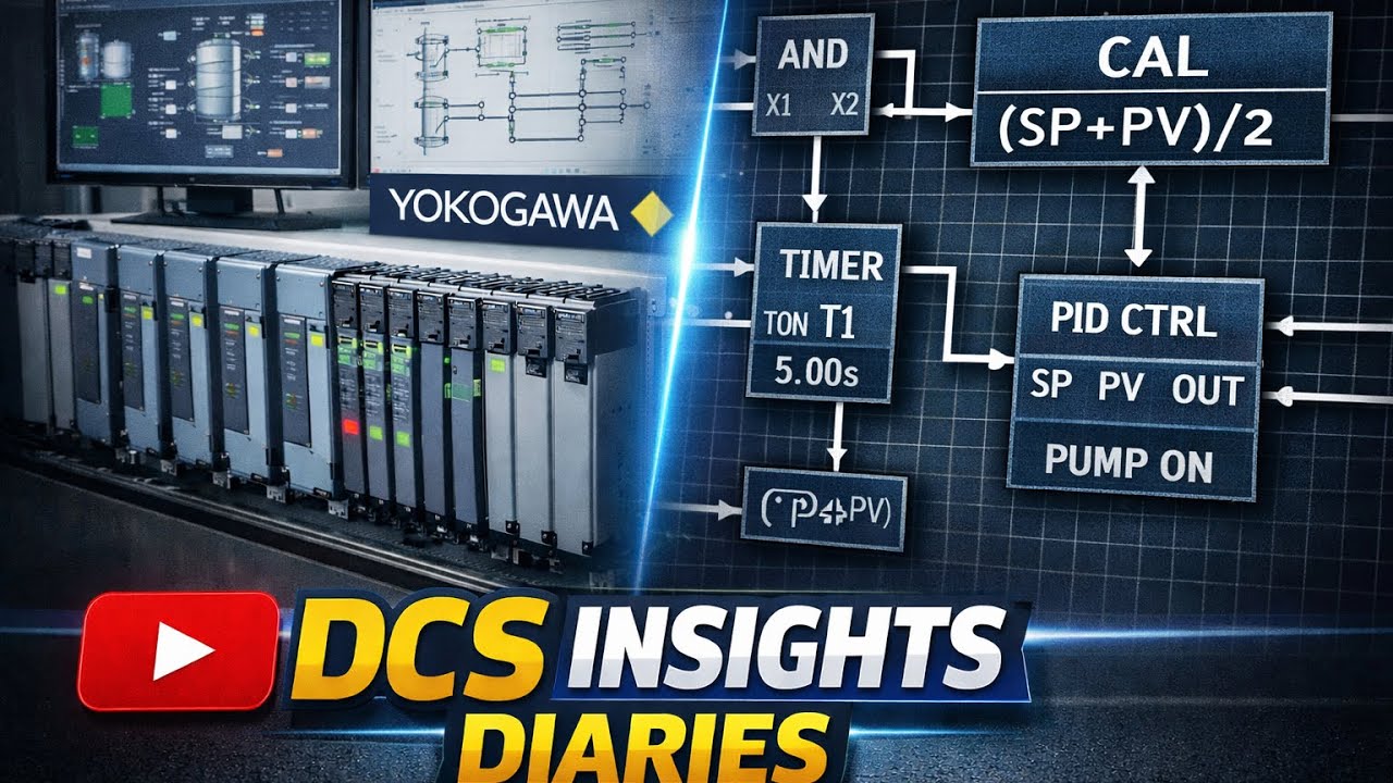 DCS Logic & CAL Block Tutorial | Yokogawa DCS | Hindi 