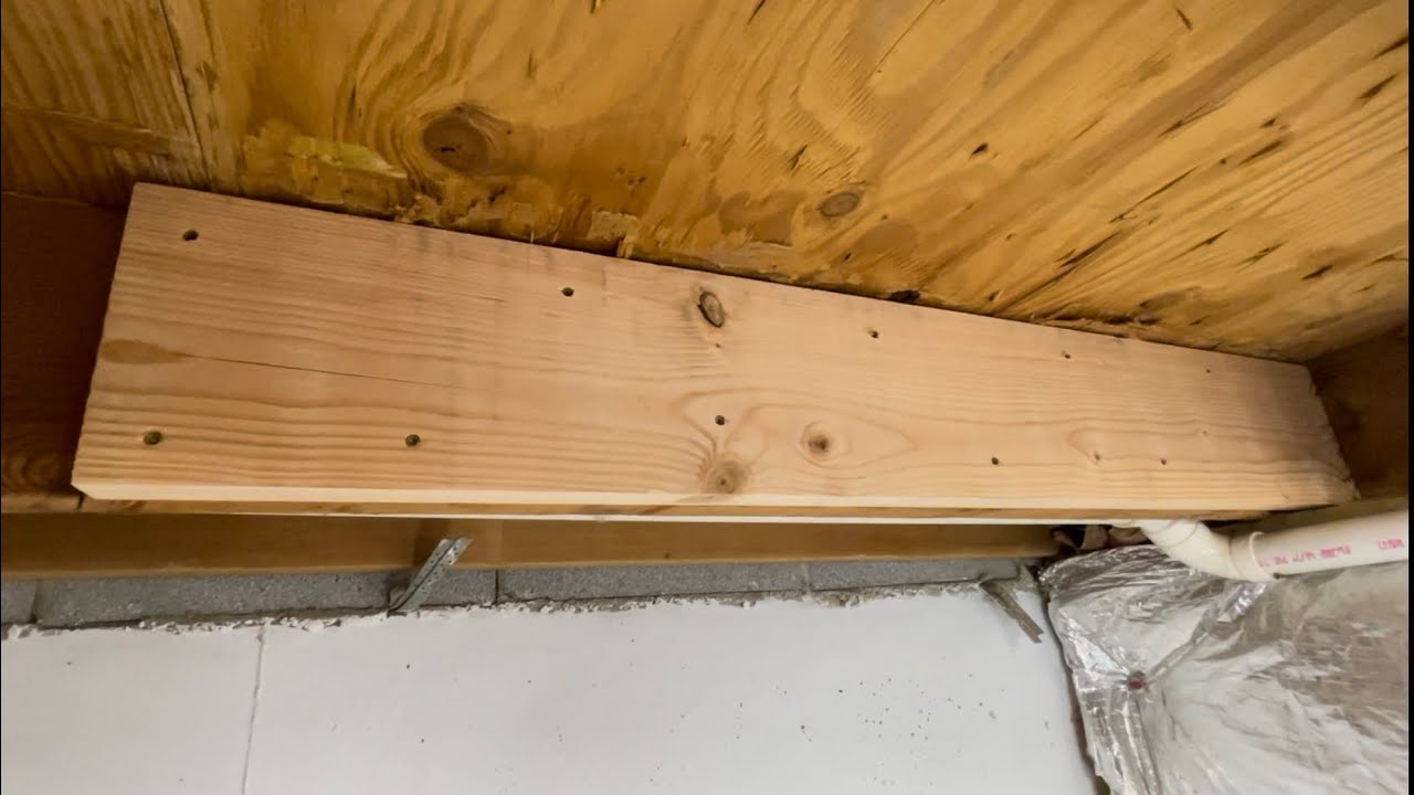 Sistering (or &ldquo;scabbing,&rdquo; for the pedantic) a damaged floor joist