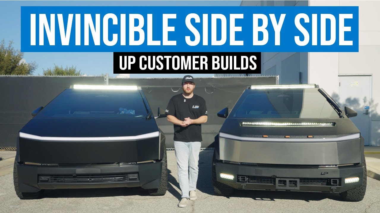 Two Custom Built Tesla Cybertrucks - UP INVINCIBLE Upgrades | UP Customer Builds