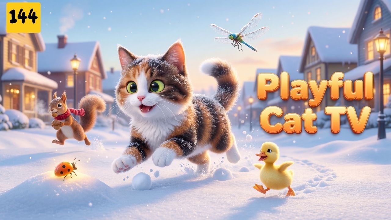 Playful Cat TV – Calm Play That Helps Cats Rest
