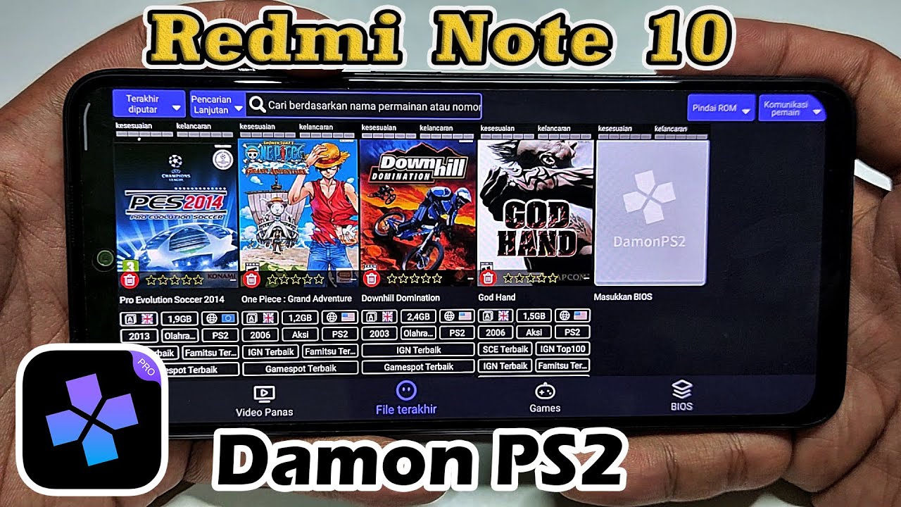 Test Emulator PS2   Redmi note 10 Damon PS2 Pro Masih lancar