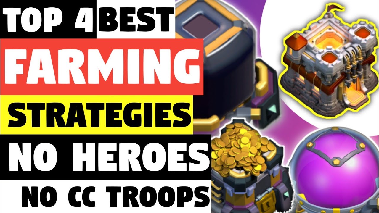Top 4 Best TH11 Farming Strategies | No Hero and CC Farming Army | Clash Of Clans