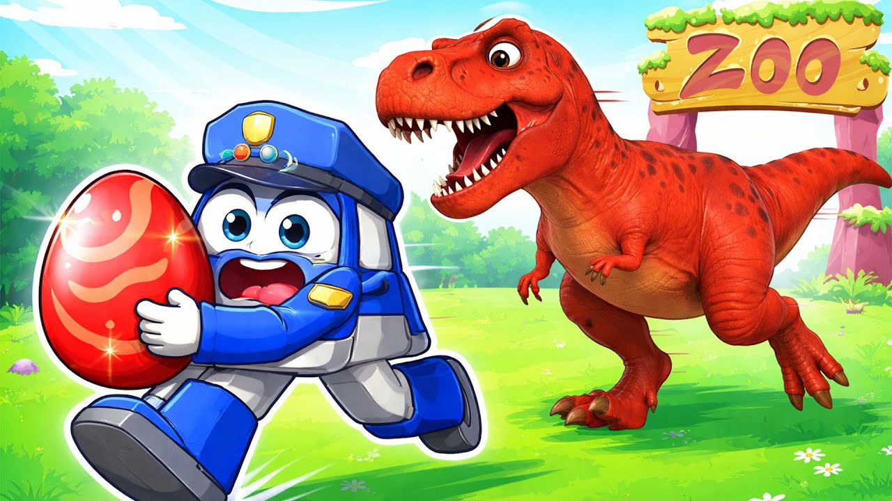 ⚠️ !أسرع! الديناصورات قادمة 🦖  أغنية الديناصورات  أغاني أطفال 🦕  Robosquad
