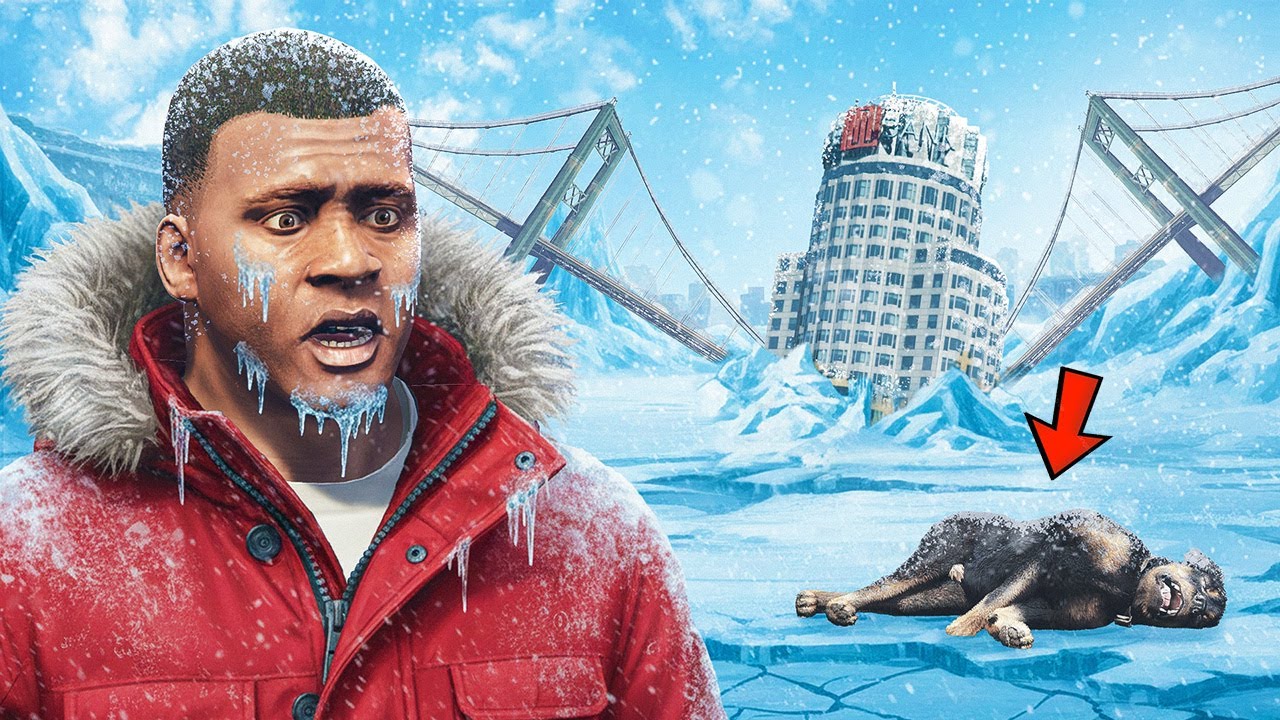 Зимний апокалипсис в GTA 5!!