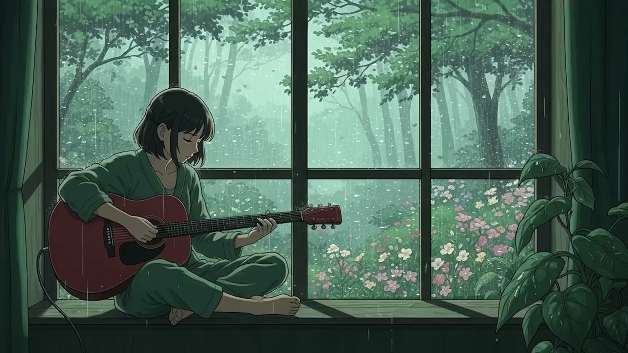 3 Hours Gentle Rain & Peaceful Music 🌧️ Deep Sleep Tonight