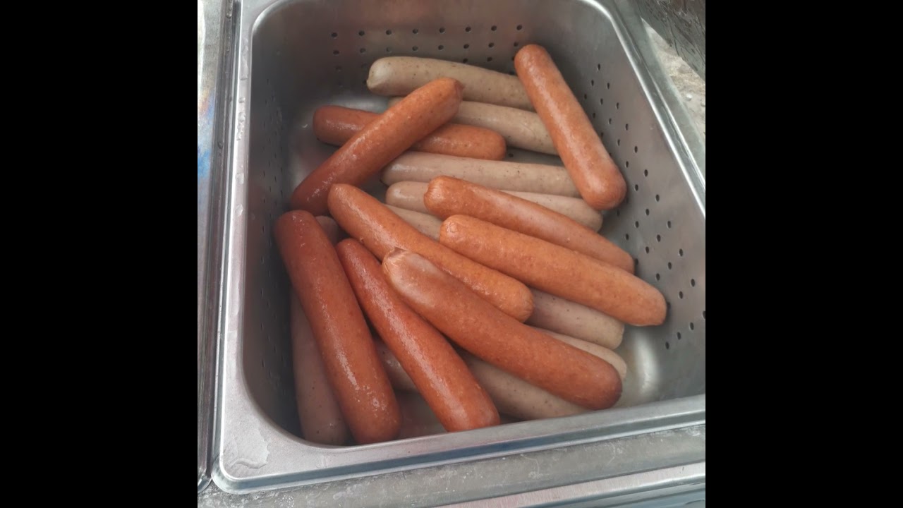 Hot Doggin, Hot Dog Cart setup streetside in Action!