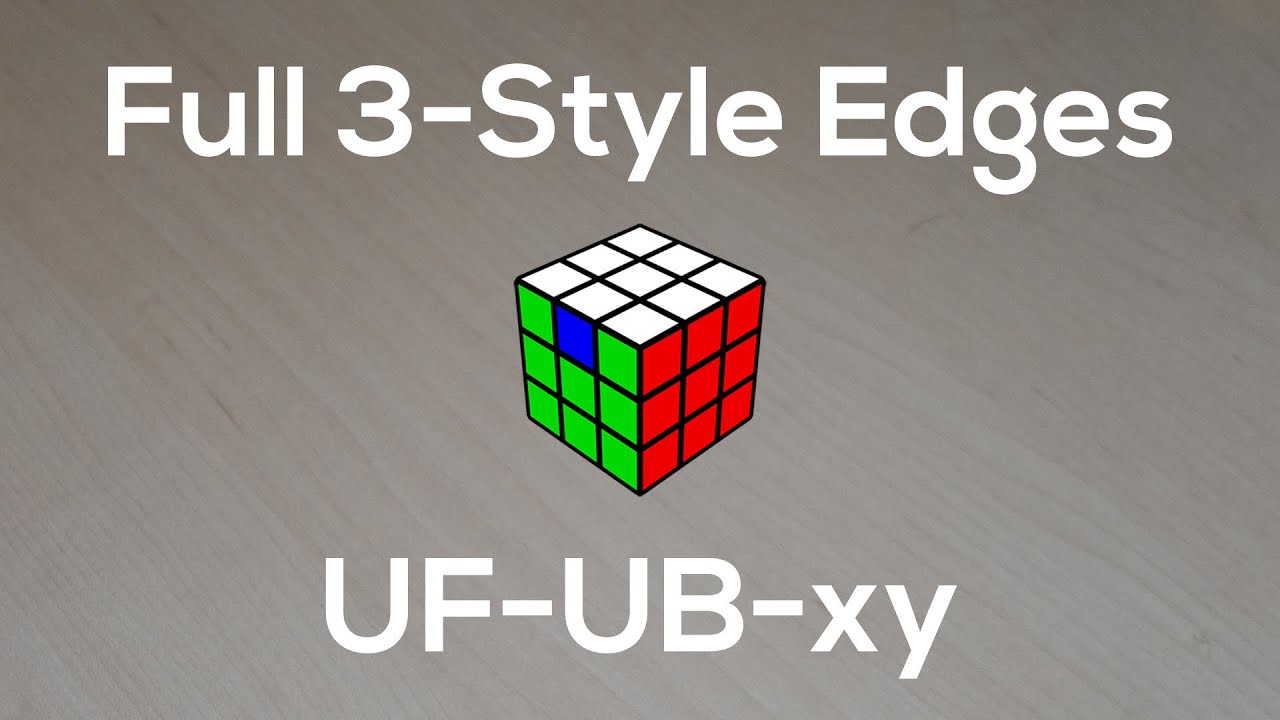 Full 3-Style Edge Commutators: UF-UB-xy