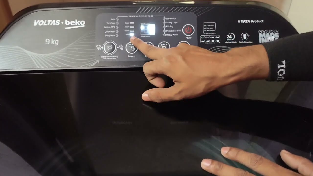 VOLTAS beko WTL8507VAA Top Load Washing Machine Demo Installation  | WTL8507VAA | Demo installation