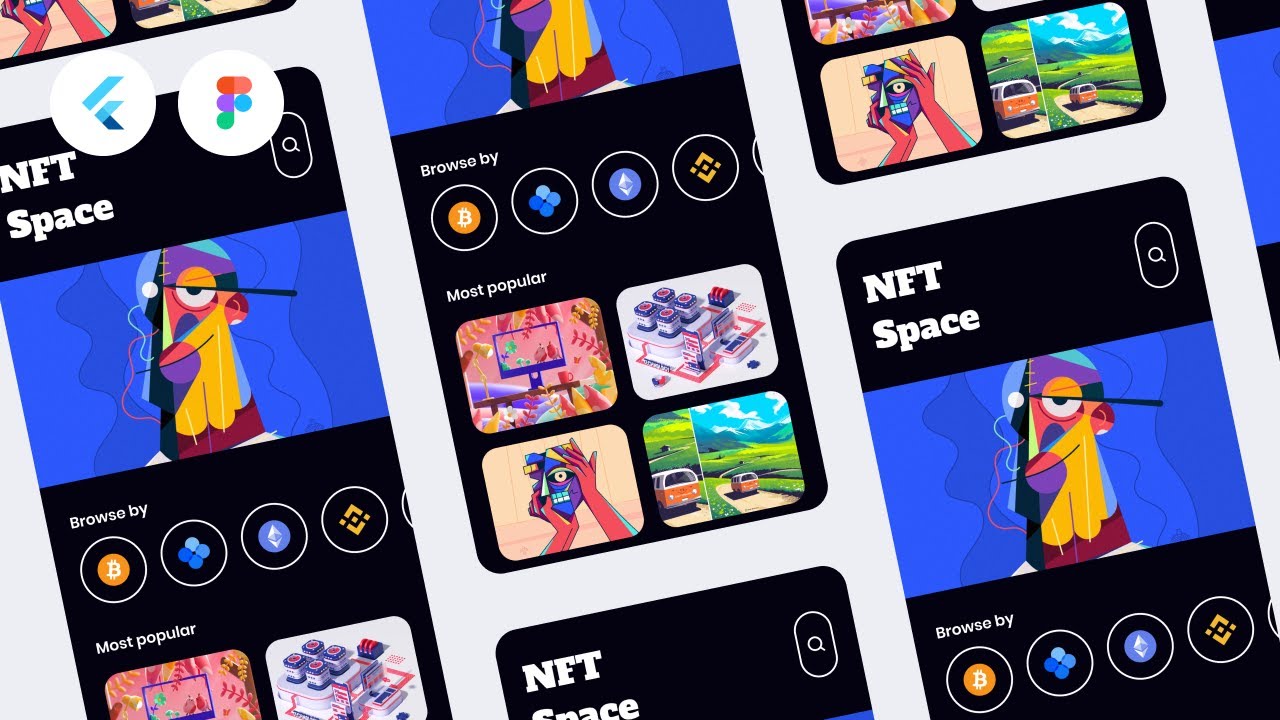NFT Carousel Slider Mobile App Flutter Tutorial
