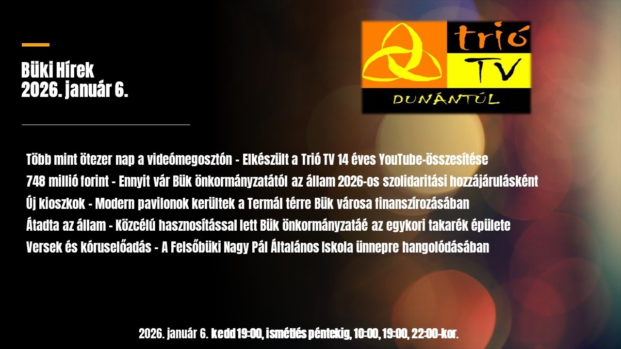 Büki Hírek 2026. január 6.