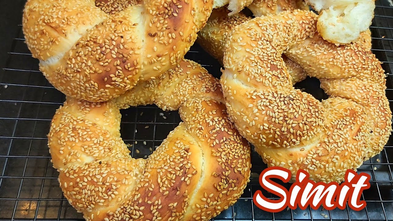 How to make Simit - Turkish #1 Street Food - Turkish Bagel Bread Recipe