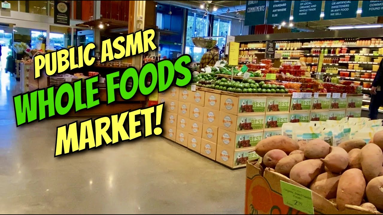 Public ASMR 😋Whole Foods!🥑Walk-Through & Fast Tapping Crinkles Scratching Tracing & MORE 11-23-22