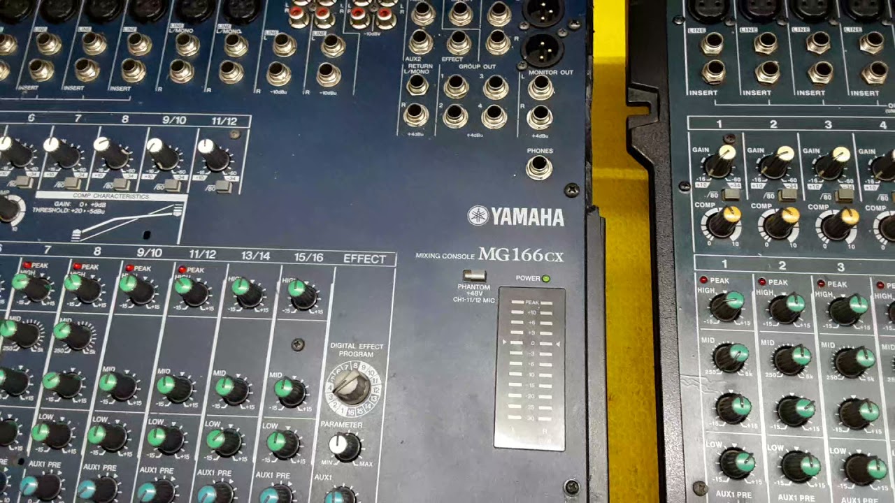Mesa yamaha mg166 e cópia