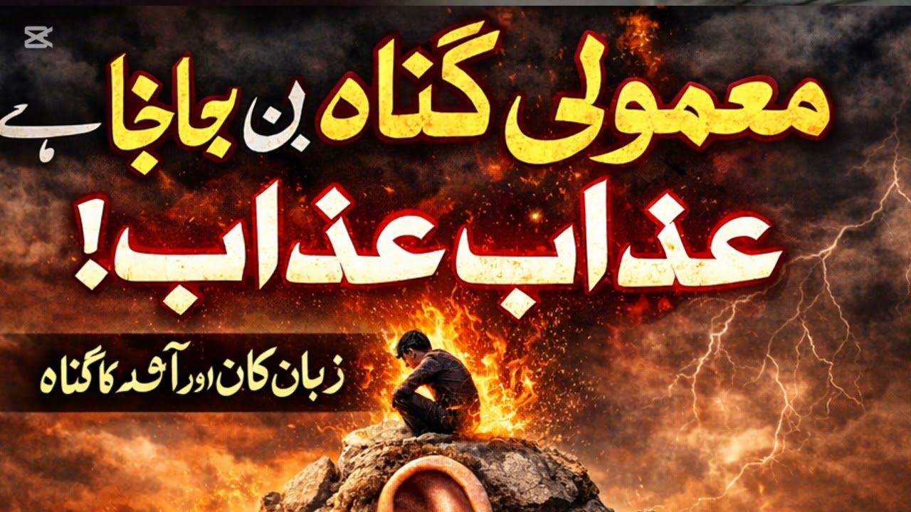 معمولی گناہ نہ سمجھو!زبان، آنکھ اور کان کے گناہکل پہاڑ بن کرعذاب بن جائیں گے(اگر اور چھوٹا چاہیے تو