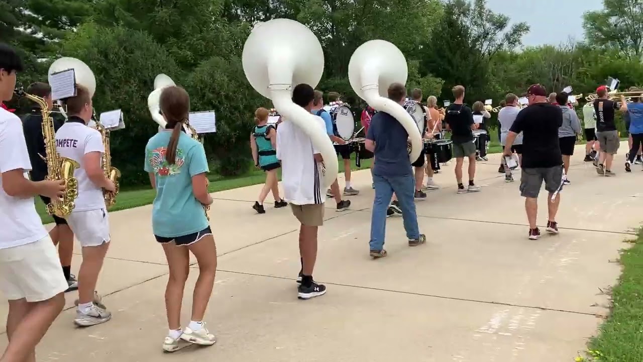 Mt. Pleasant Panther Marching Band Prepares for Parades During Camp
