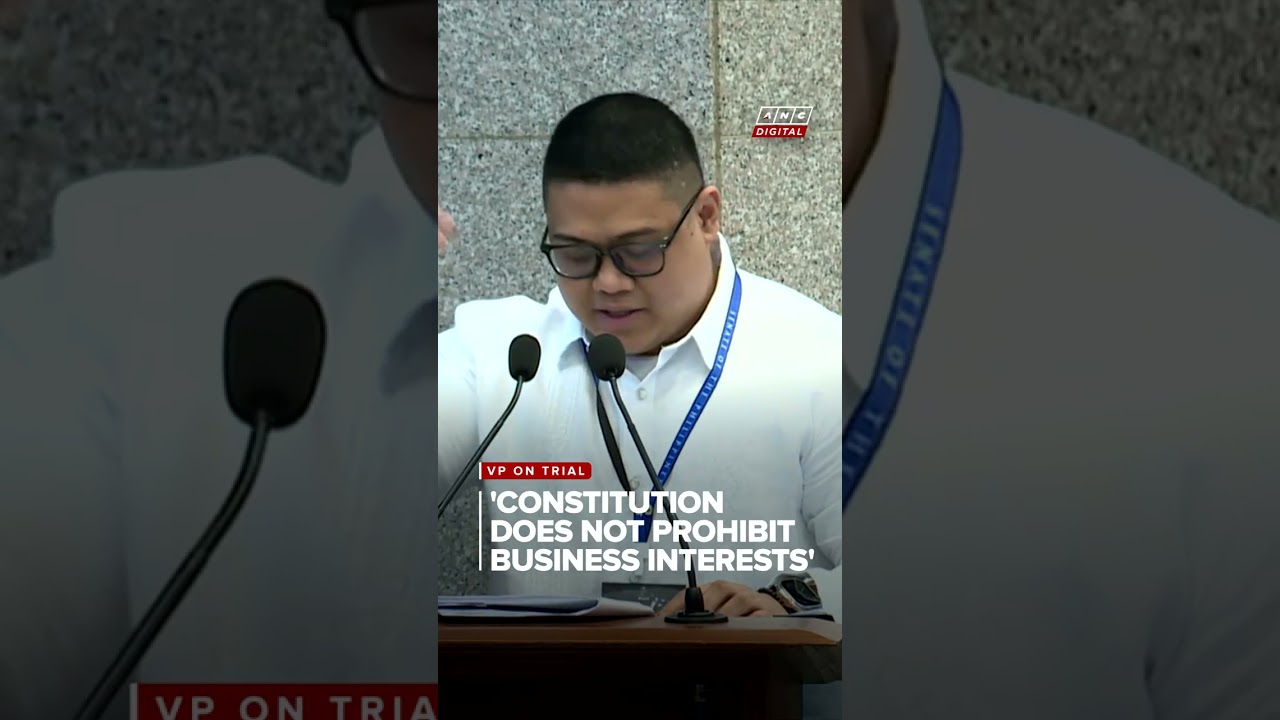 Defense on Del Rosario: Not your function to interpret constitution on 'business participation'
