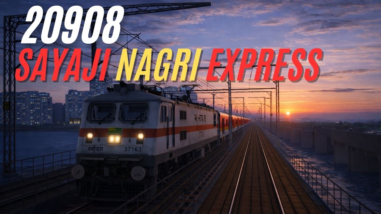 🔴 20908 Sayaji Nagri Express MSTS LIVE | Sabarmati to Dadar Full Journey | WR Part 2 Live