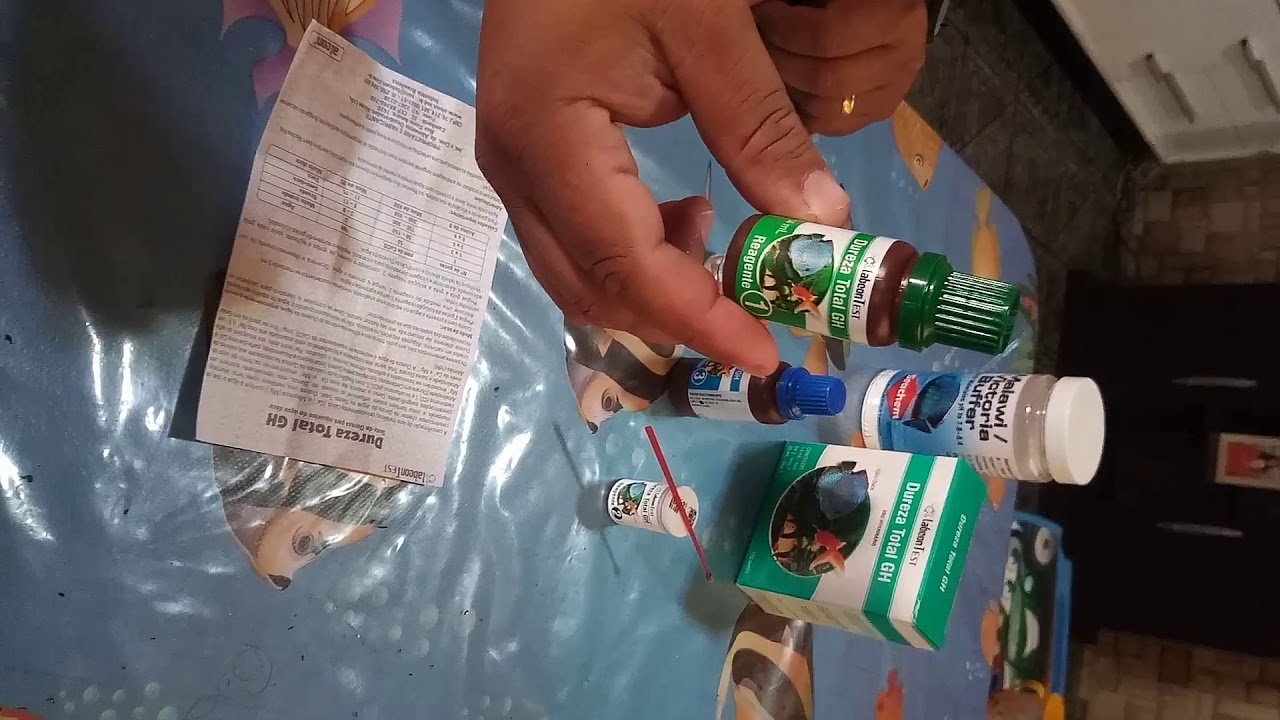 Como usar o Labcon Test dureza total GH - Qual GH ideal para Ciclideos Africanos do lago Malawi