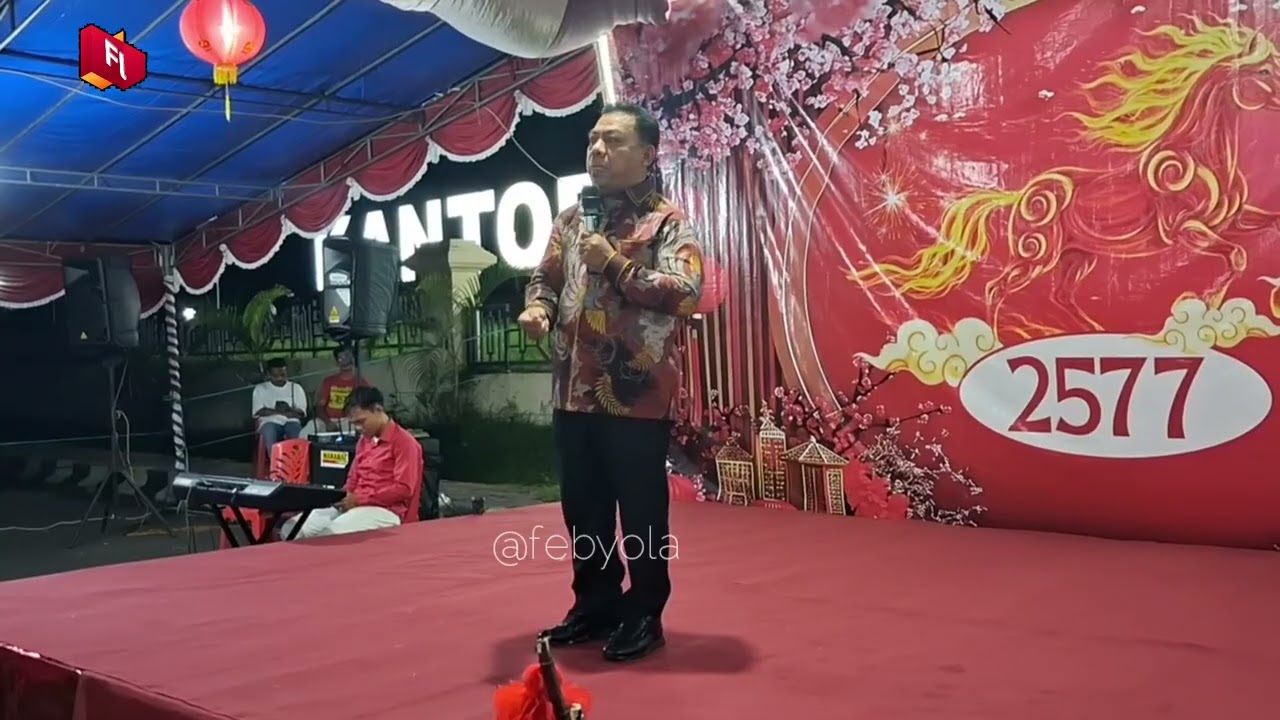 Sambutan Bupati Halut Piet Hein Babua,pada perayaan Imlek 2577 Kongzili.
