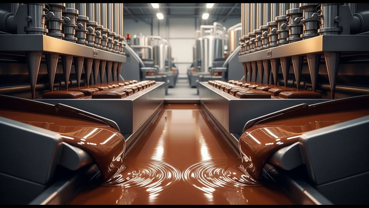 Mass Chocolate Production Line ASMR