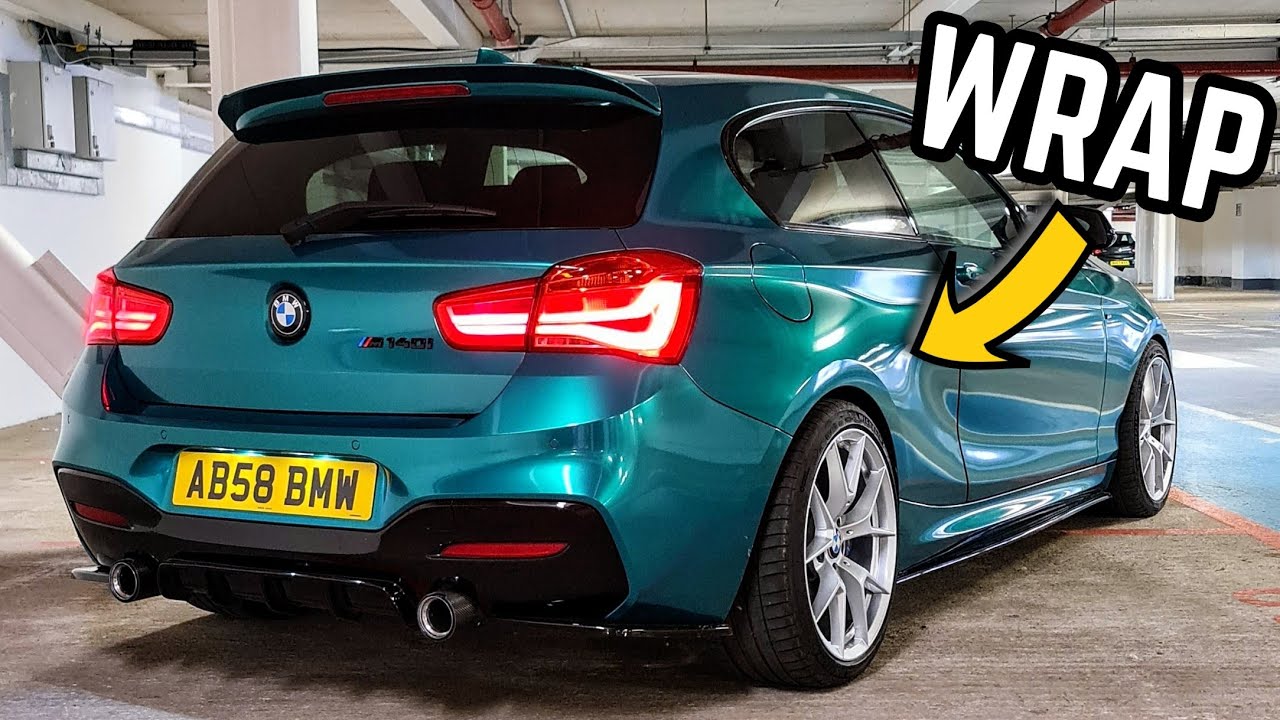 I gave my BMW M140i a FULL MAKEOVER! (vinyl wrap, wheels etc...)