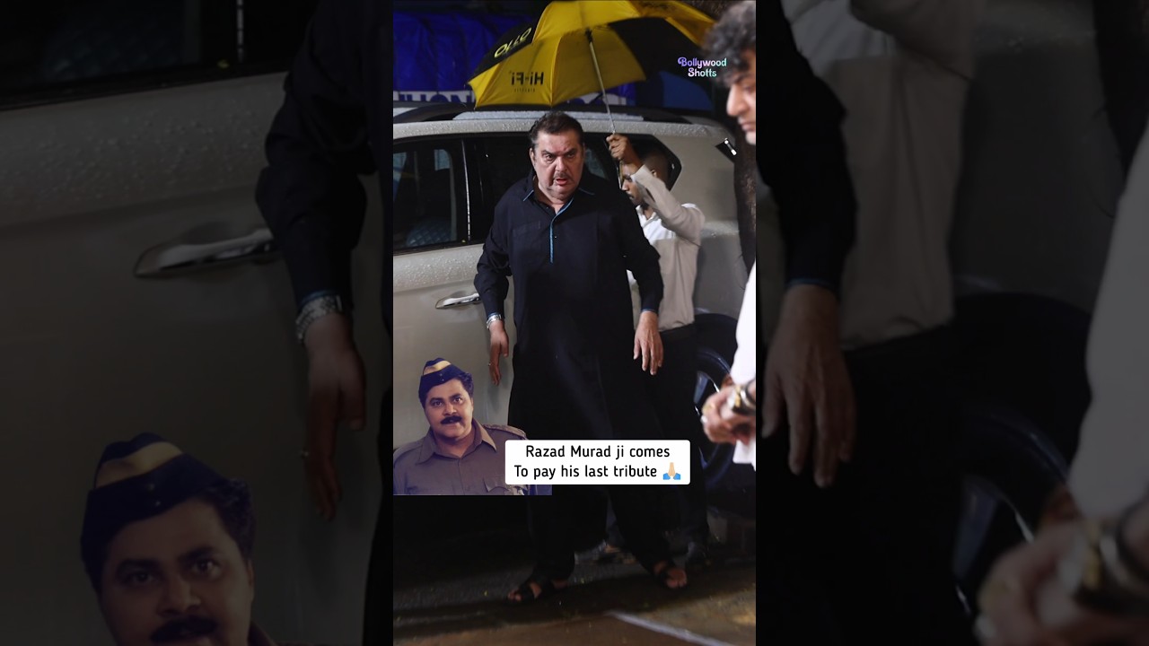 Raza Murad ji arrives for #satishshah 's prayer meet to pay his last tribute #shorts #razamurad