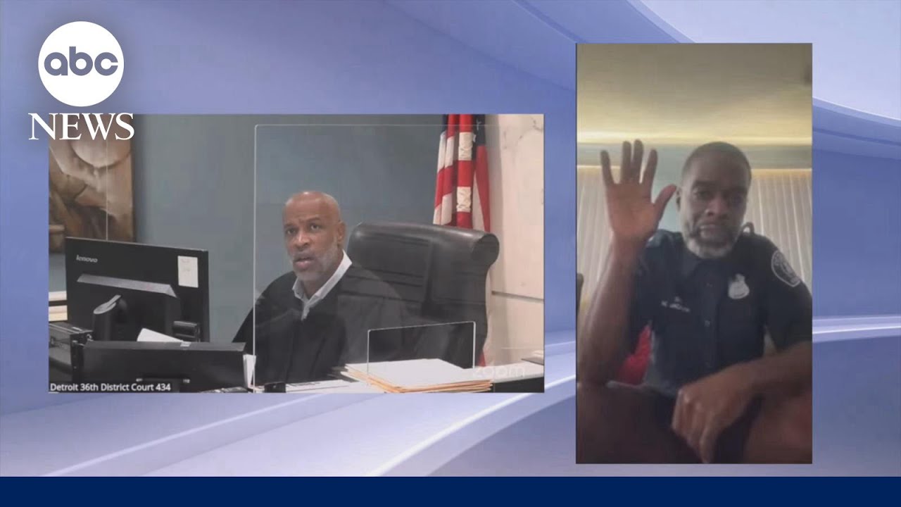 Policeman caught without pants on court video call