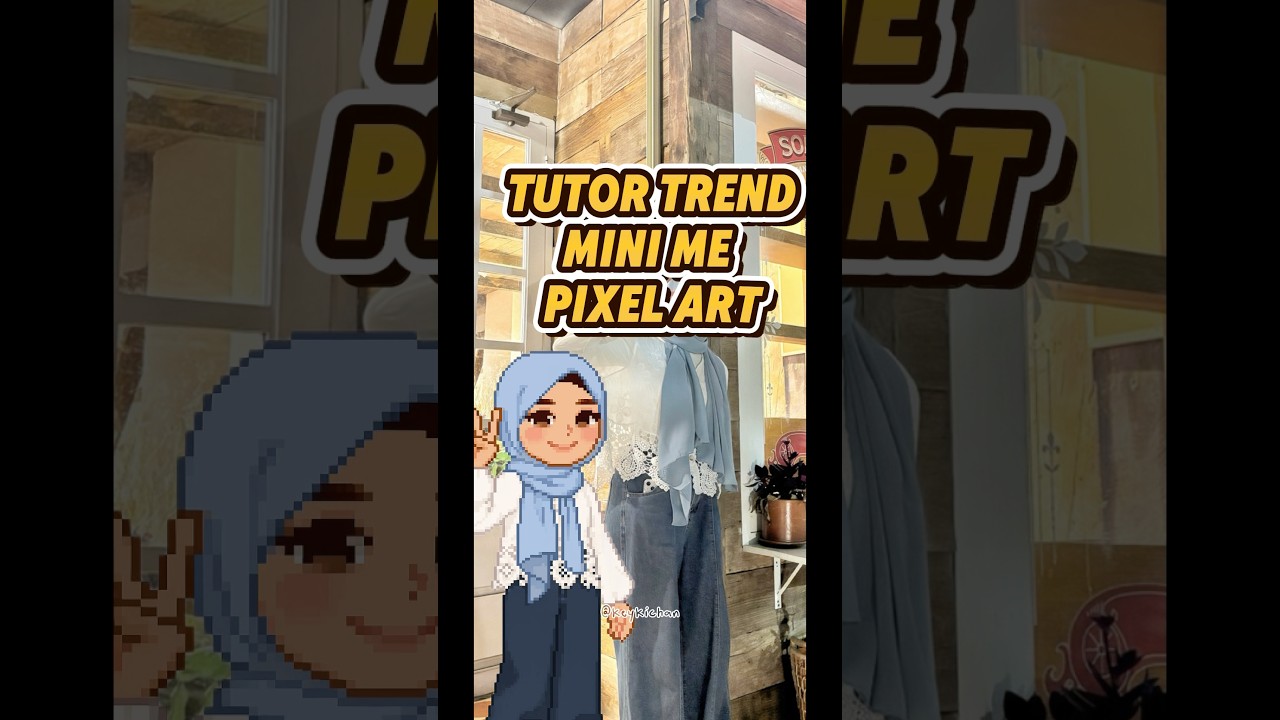 Tutor trend Korea Pixel Art ChatGPT #pixelart #chatgpt #ai #prompt #shorts #shortvideo #tutorial