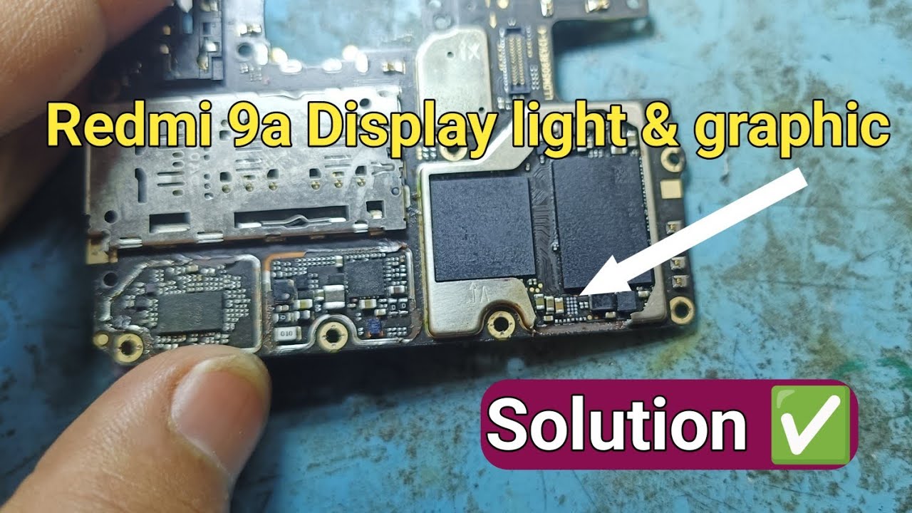 Redmi 9a display light problem || Redmi 9a Display graphic problem
