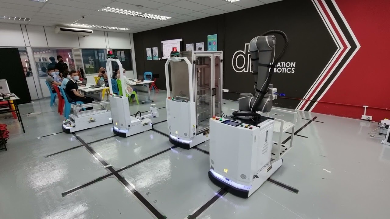 DF Automated Guided Vehicles (AGVs) with Different Running Speed