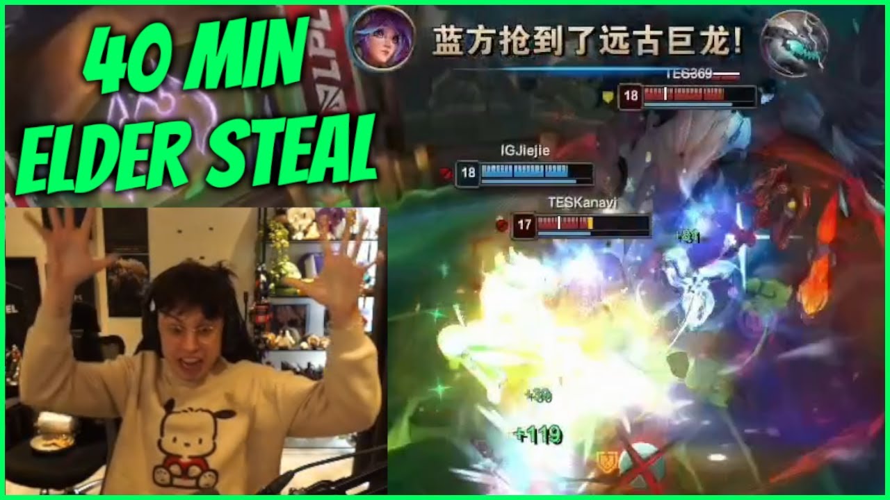 Caedrel Goes CRAZY For Jie Jie's Elder Steal