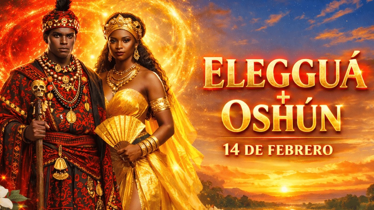 14 de Febrero: Amor alineado — Elegguá abre y Oshún endulza