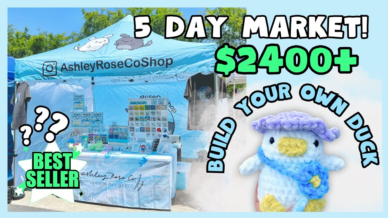 How Much $$ I Made, Best Sellers, Lessons Learned ✸ Market Recap ✸ Amigurumi + Stationary Edition