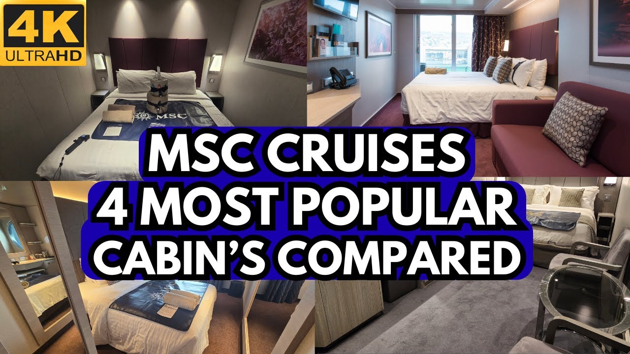 Сравнение кают MSC Cruises | Яхт-клуб | Балкон | Одиночная | Интерьер | Какая лучше всего подойде...