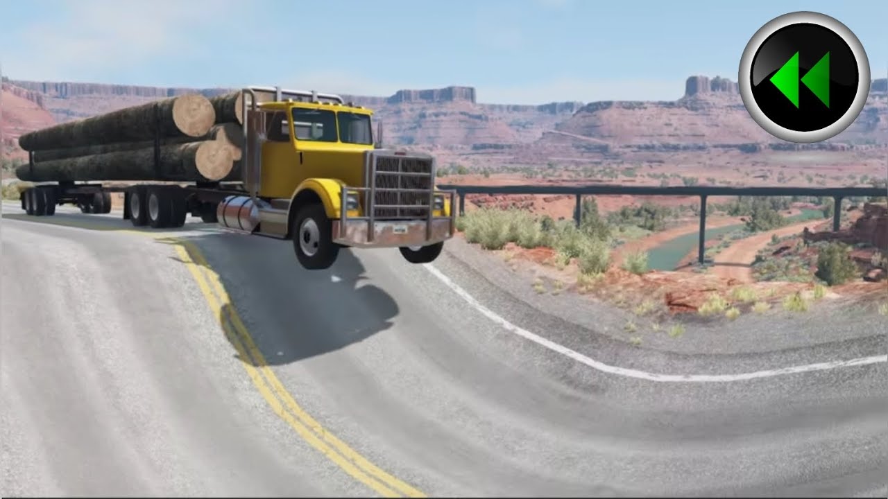 Reverse Cars vs Massive Potholes - BeamNG.Drive - reverse beamng drive