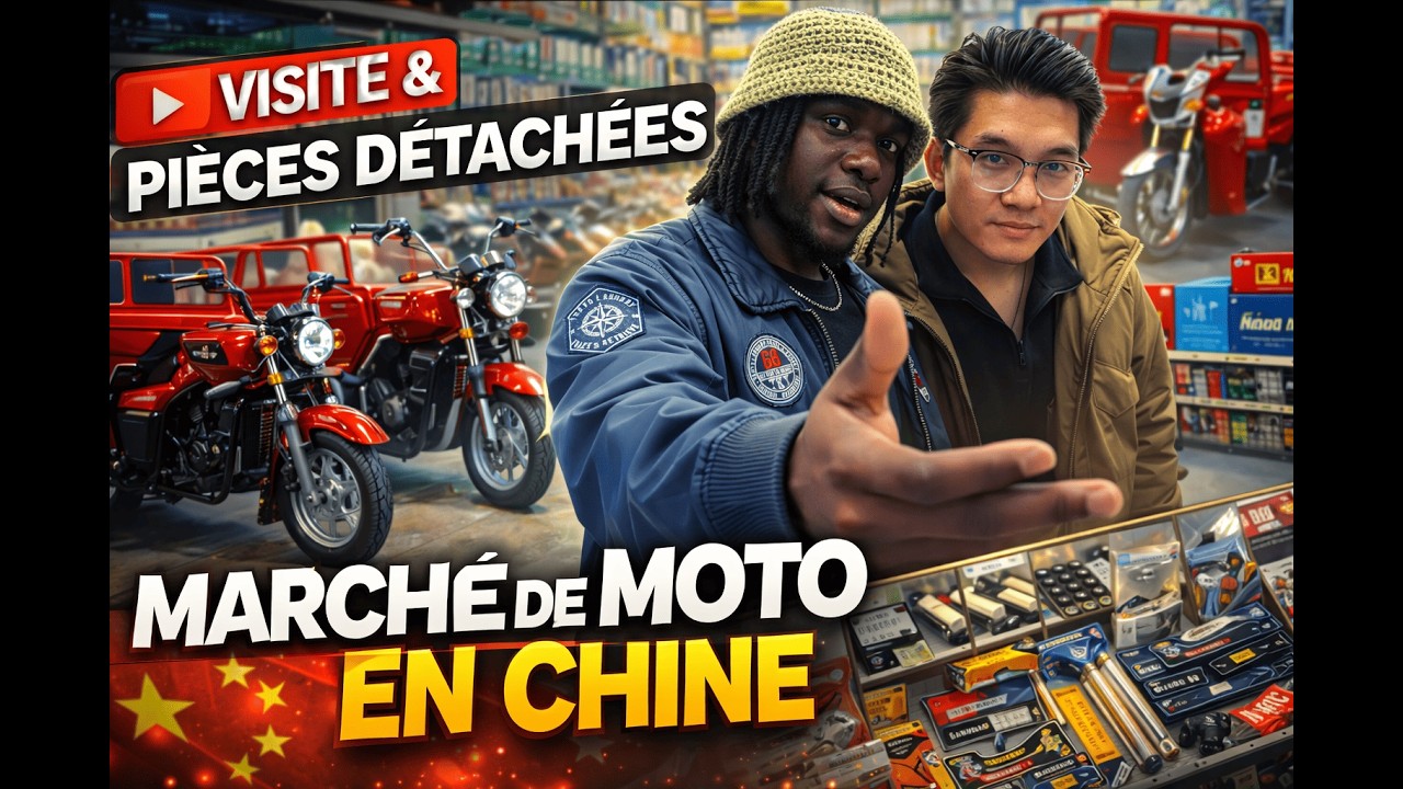 On a visité le marché des motos en Chine (TVS, pièces & accessoires)