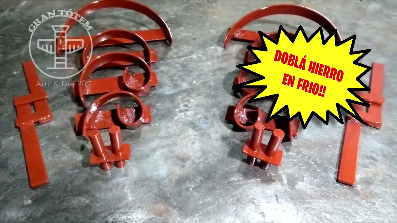 Kit de Herrería Artística - Moldes para doblar hierro en frío!